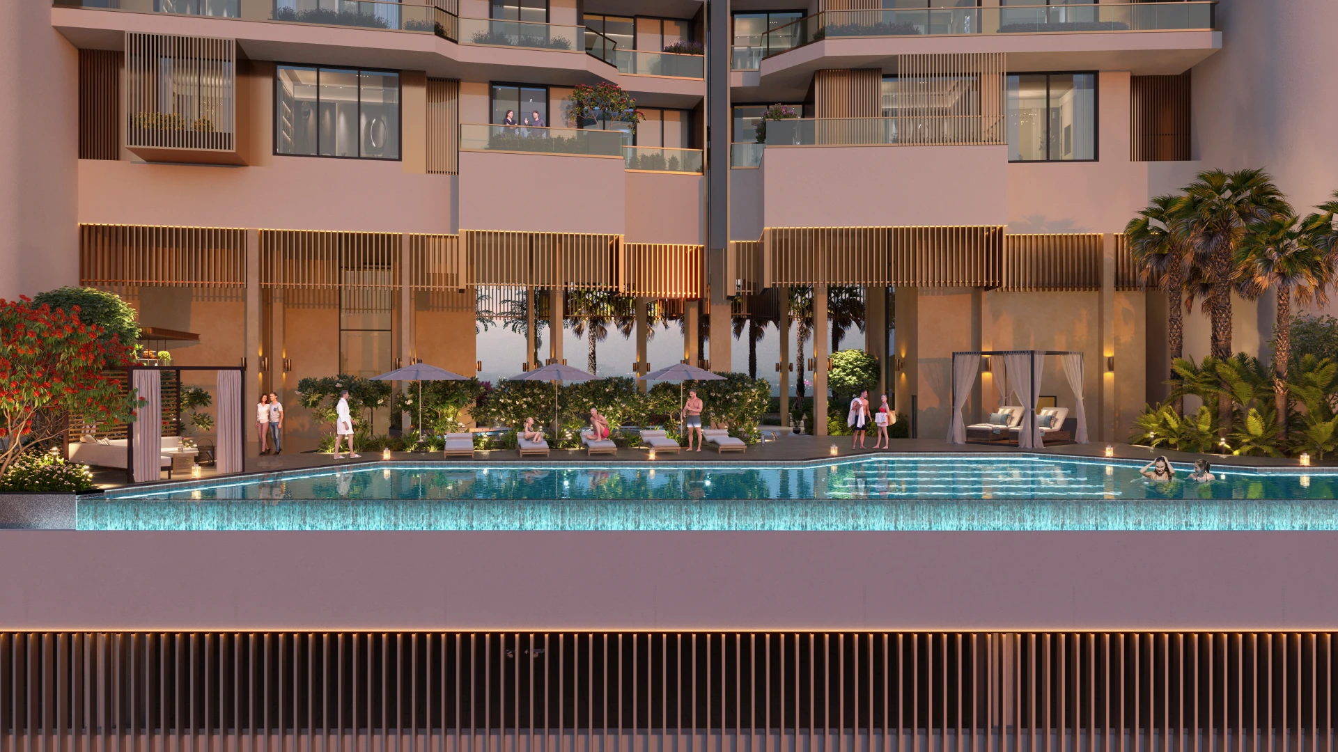 Infinity pool at Swaranaya