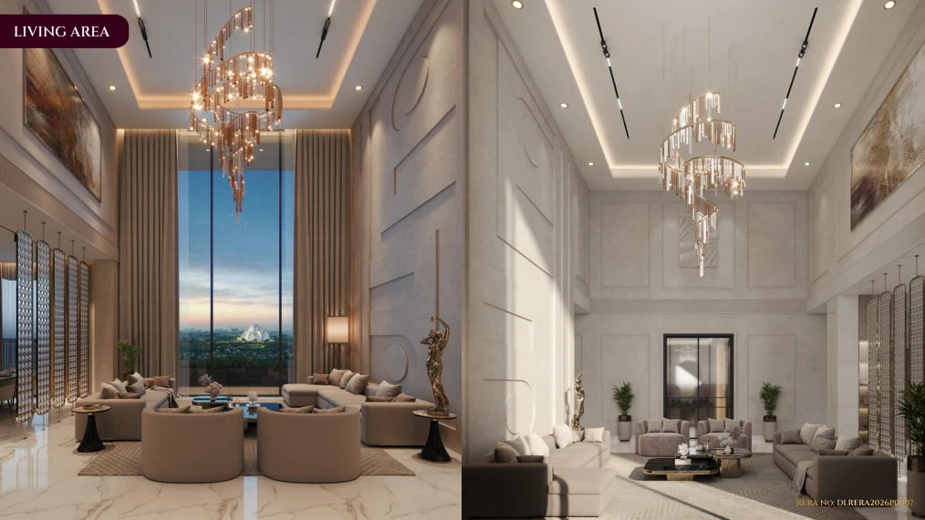 Double height living space